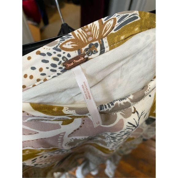 Free People (x Resolve) Pebble Fate CREPE MAXI SKIRT Paisley, Sz 12, MSRP $128 - Picture 8 of 13